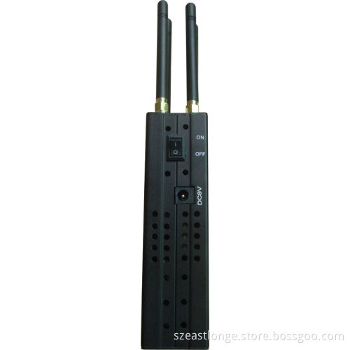 Gsm / Blue tooth Gps Signal Jammer 30dbm , Black 850mhz Cdma jammer